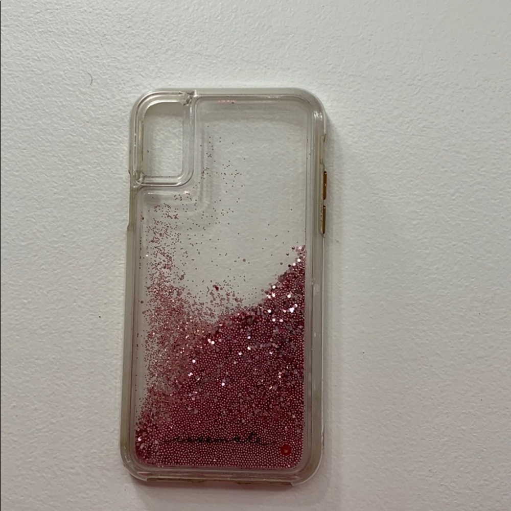 waterfall glitter iphone x phone case